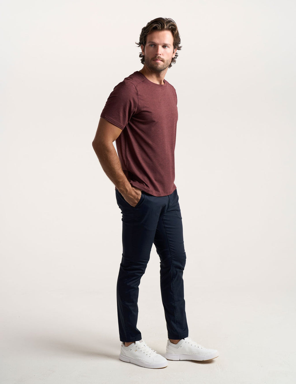 Supersoft Tee - Maroon Heather (The Oklahoma Drill)